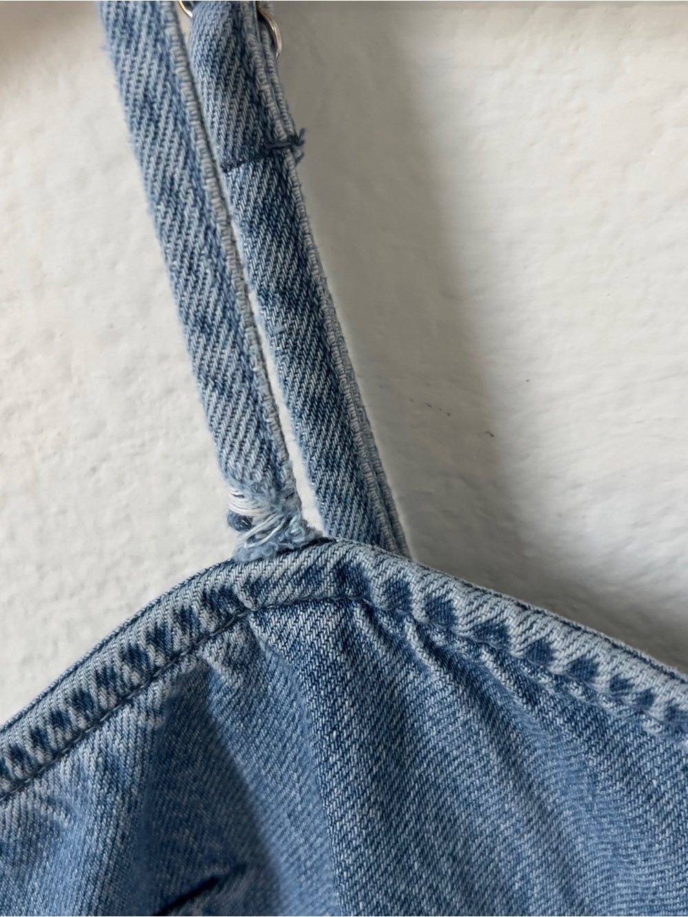 Anthropologie Damson Madder Lana Drop-Waist Mini Dress in Blue Denim - Picture 6 of 8
